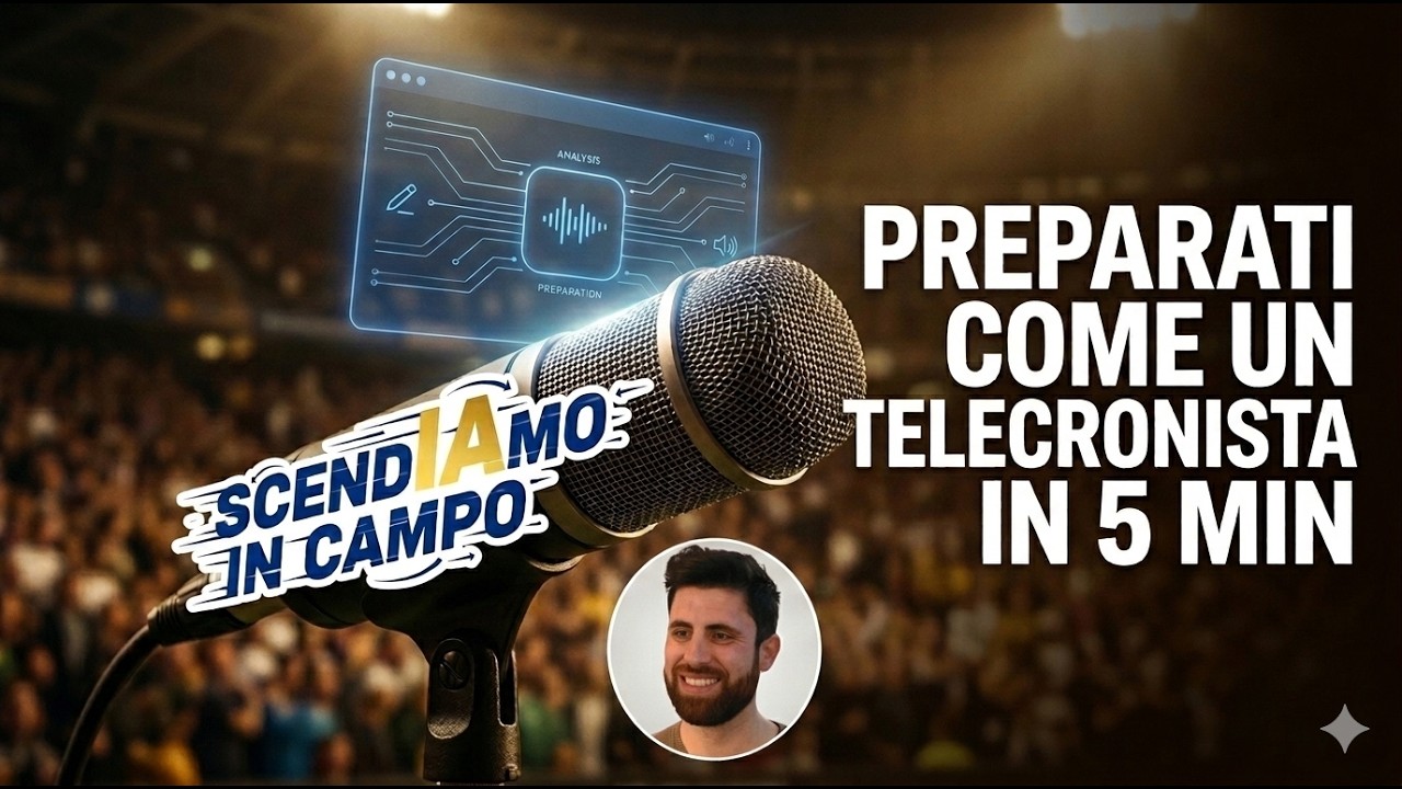 Prepara una Partita come un Telecronista in 5 Min ⚽