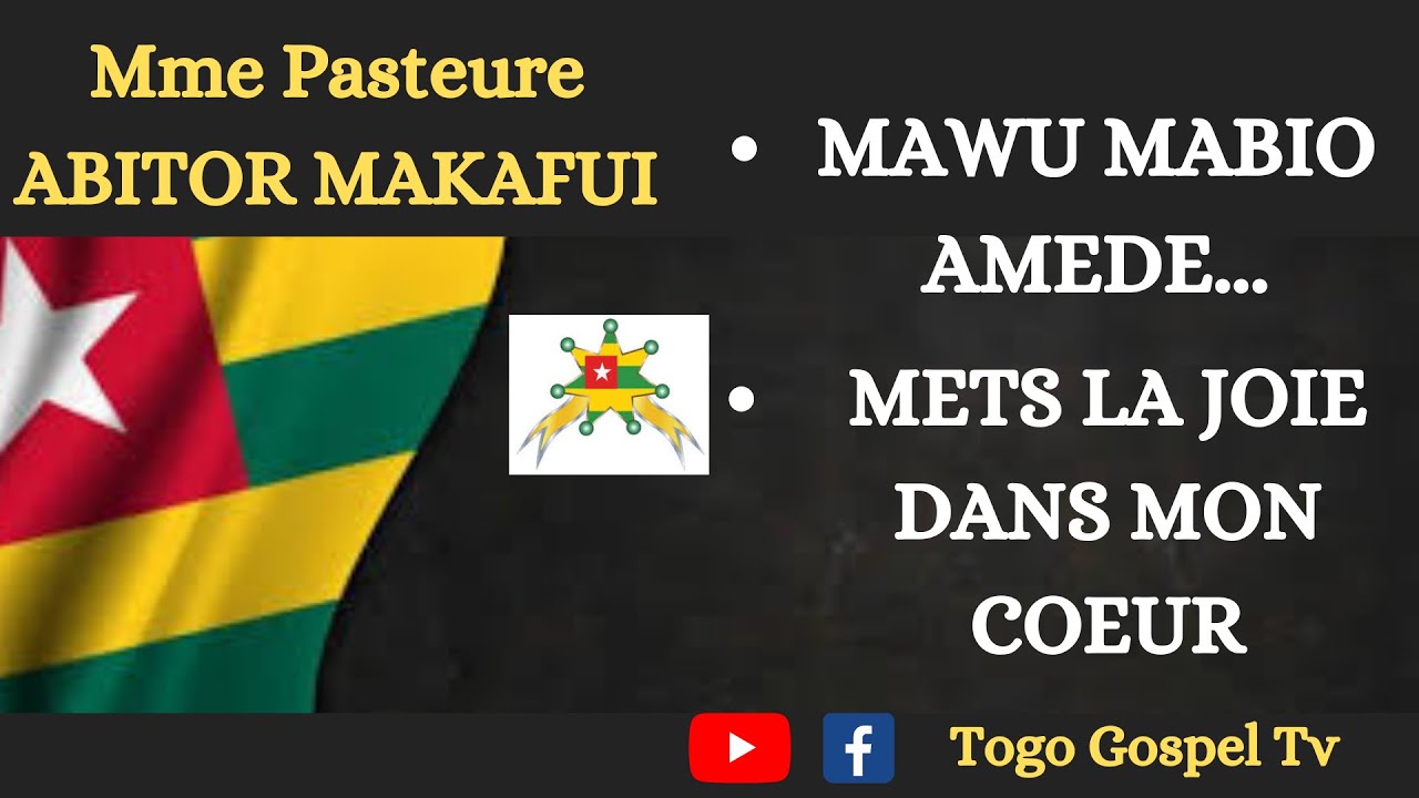 GOSPEL TOGOLAIS | Mme Abitor makafui : Mawu mabio amede, mets la joie dans mon coeur