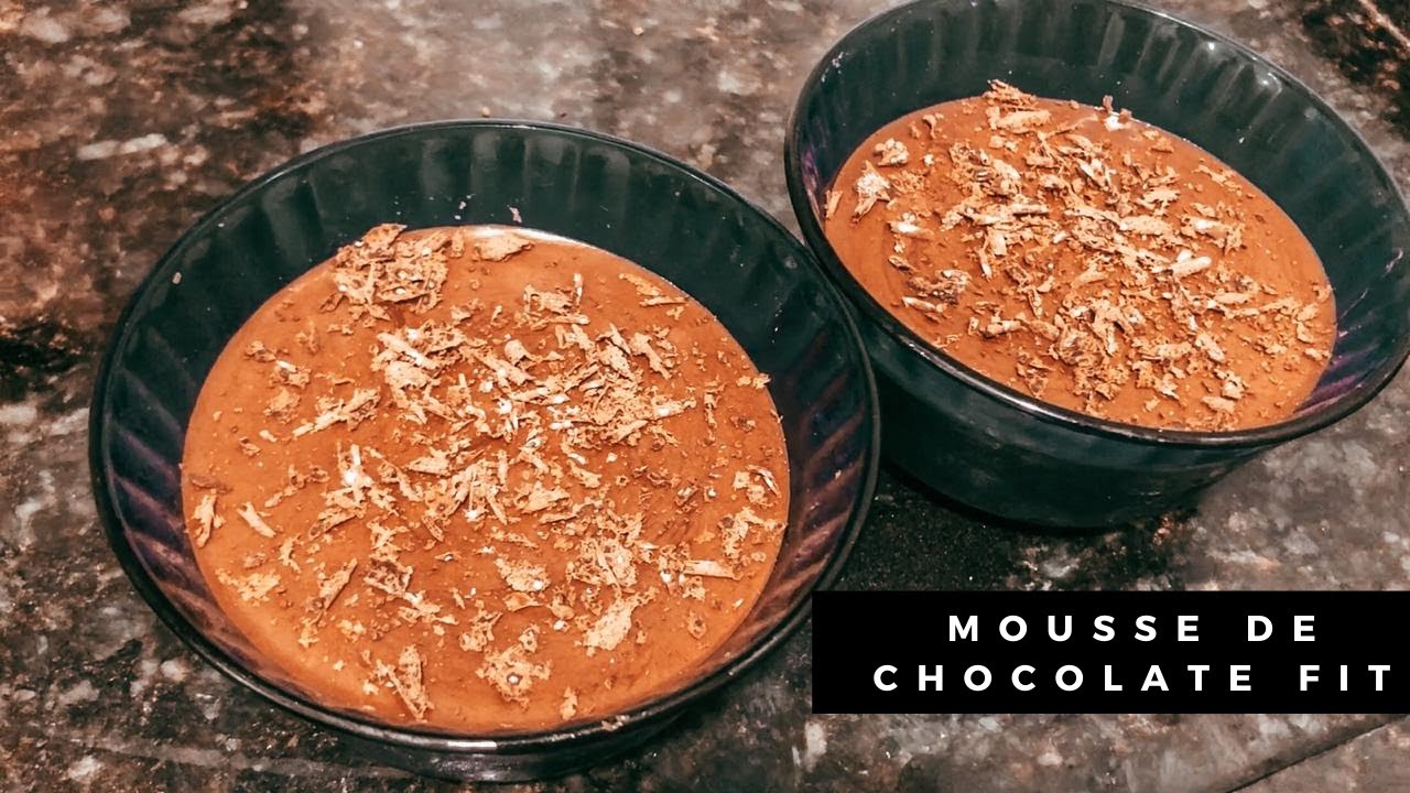 MOUSSE FIT DE CHOCOLATE | RECEITAS SAUDÁVEIS