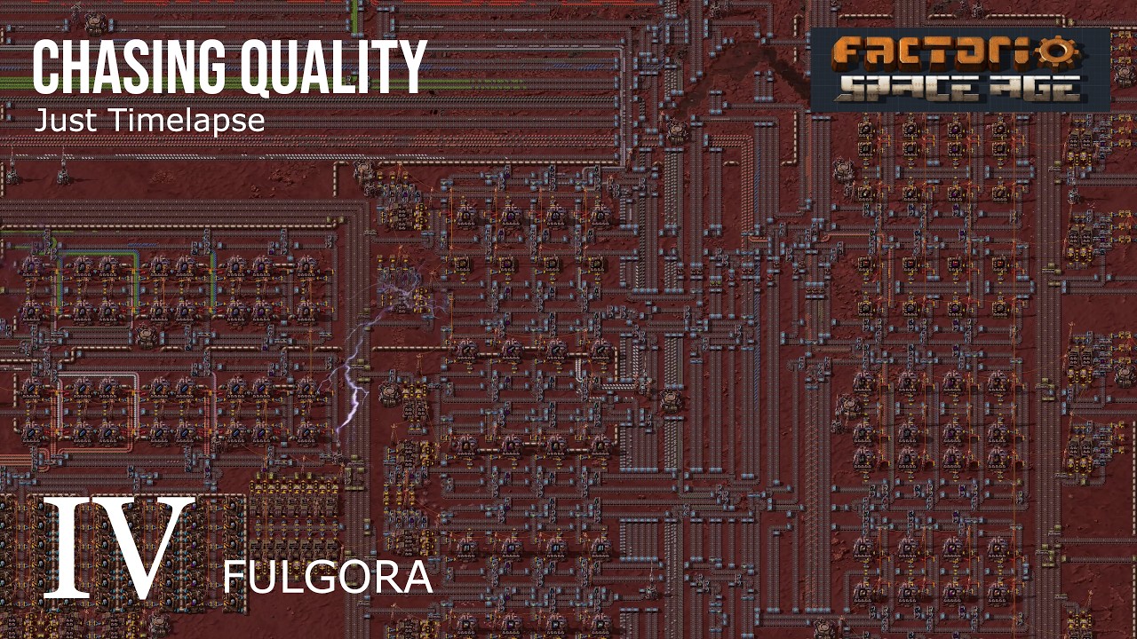 Factorio Timelapse - Chasing Quality Fulgora pt4