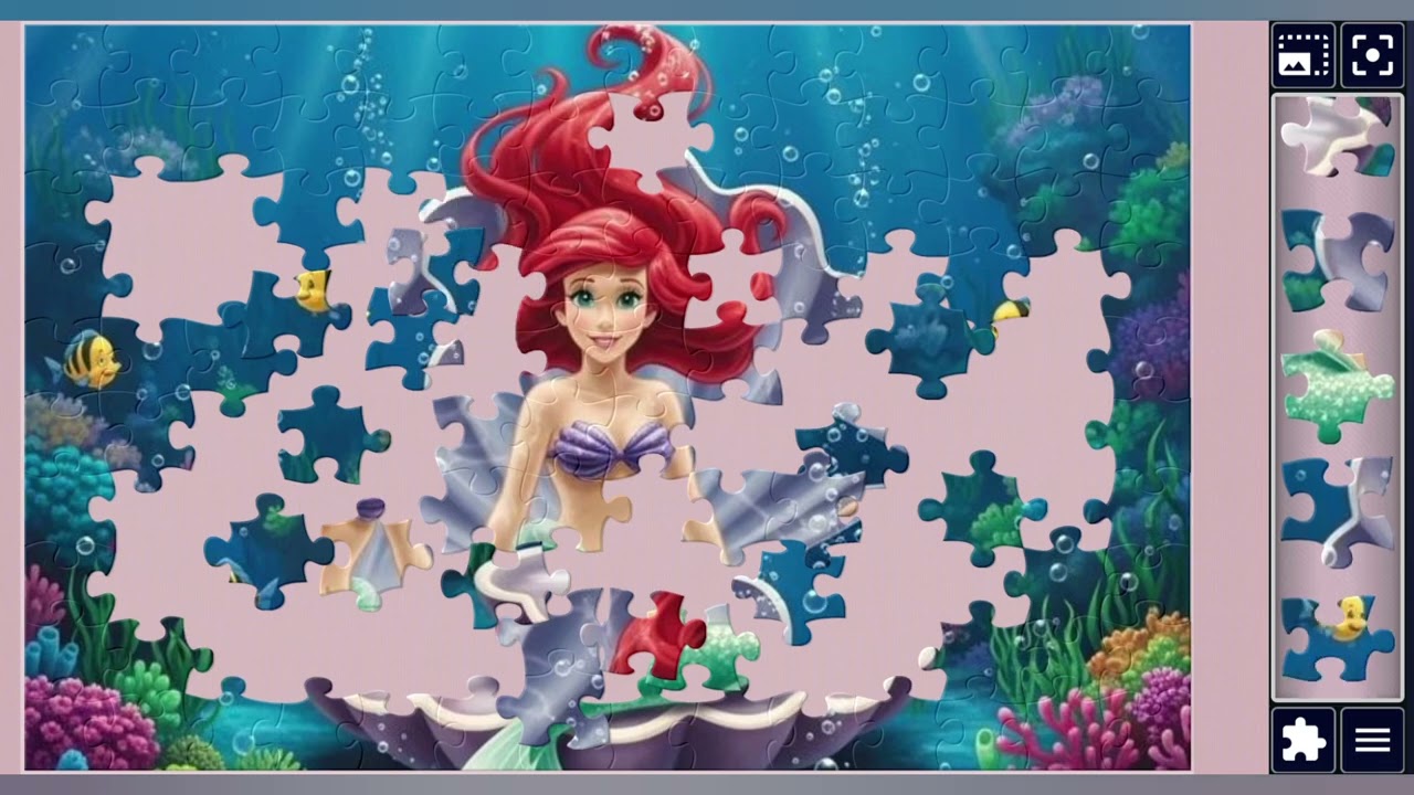 Ariel's Oceanic Shell Throne🌊🧜‍♀️🐚🪸🐠🌈✨️🪄//jigsaw puzzles🧩//jigsaw puzzles journey🧩//puzzlesArt🧩🧩//