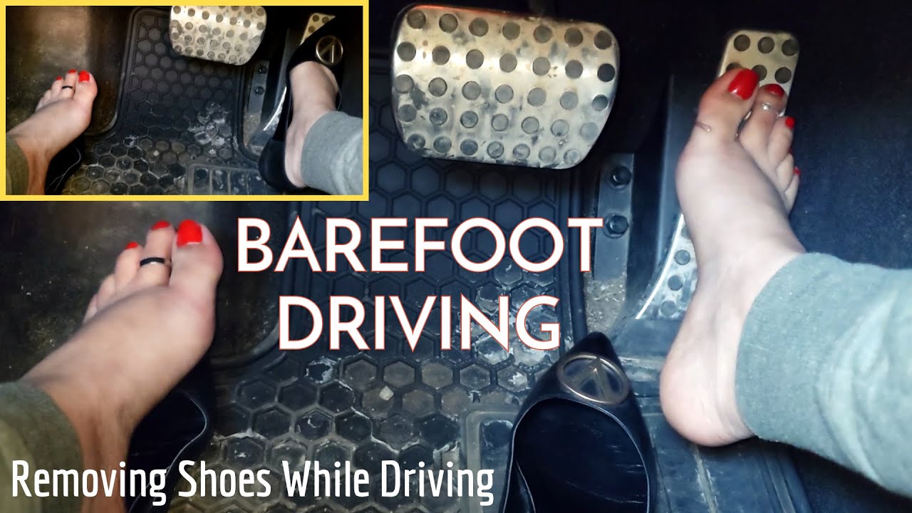 Barefoot Driving - Removing Shoes While Driving | Valentino Flats To Barefoot