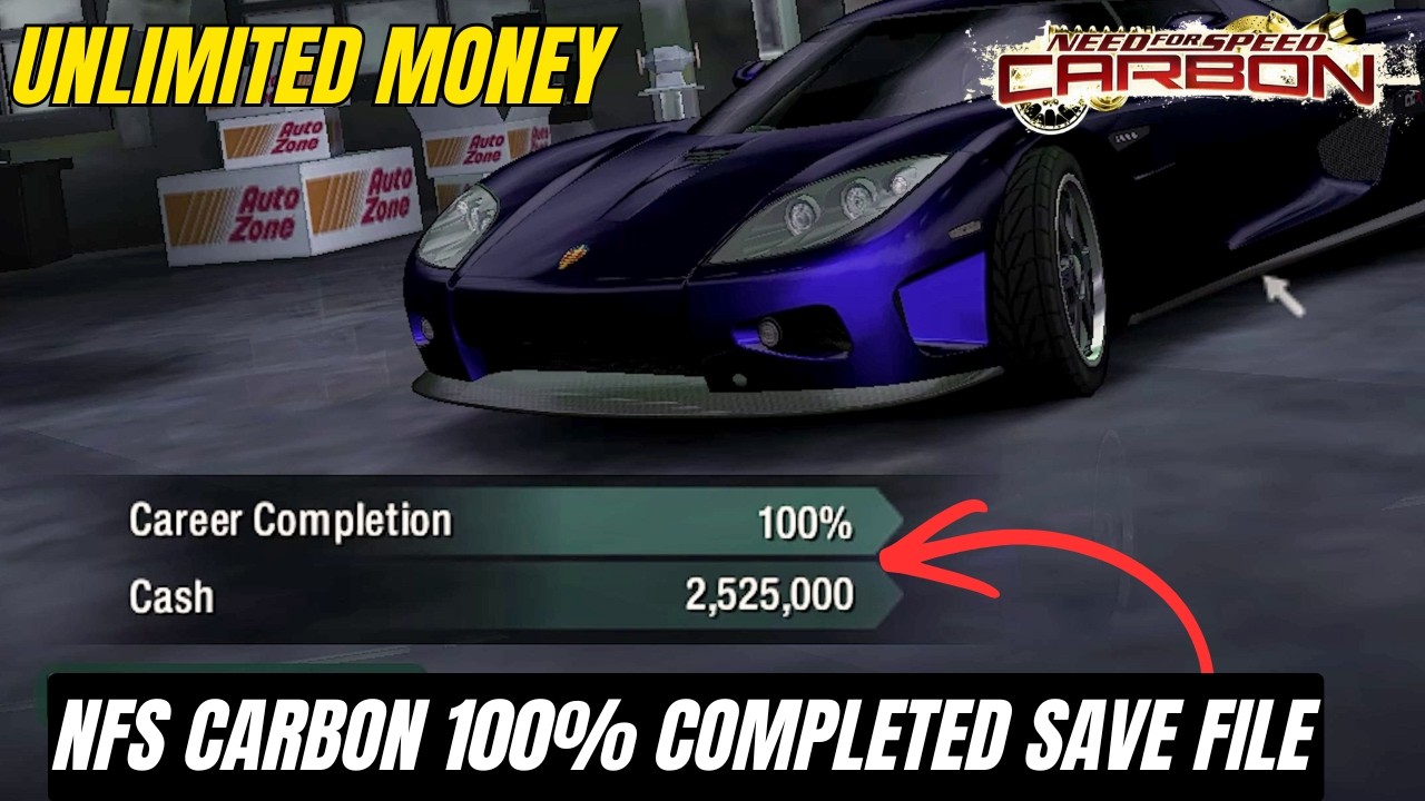 Как скачать и установить файл сохранения NFS Carbon на 100% (2026) | Все машины и неограниченные ...