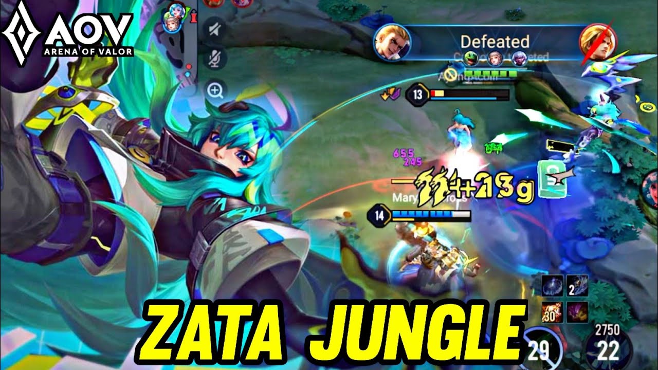 Zata Gameplay | In Jungle - Arena of valor LiênQuânMobile rov