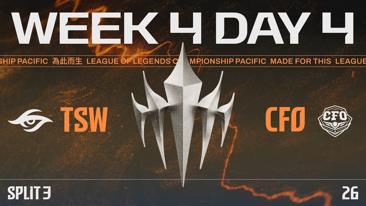 [JP] TSW vs CFO | LCP 2026 Split 3 Swiss Stage Week 4 Day 4
