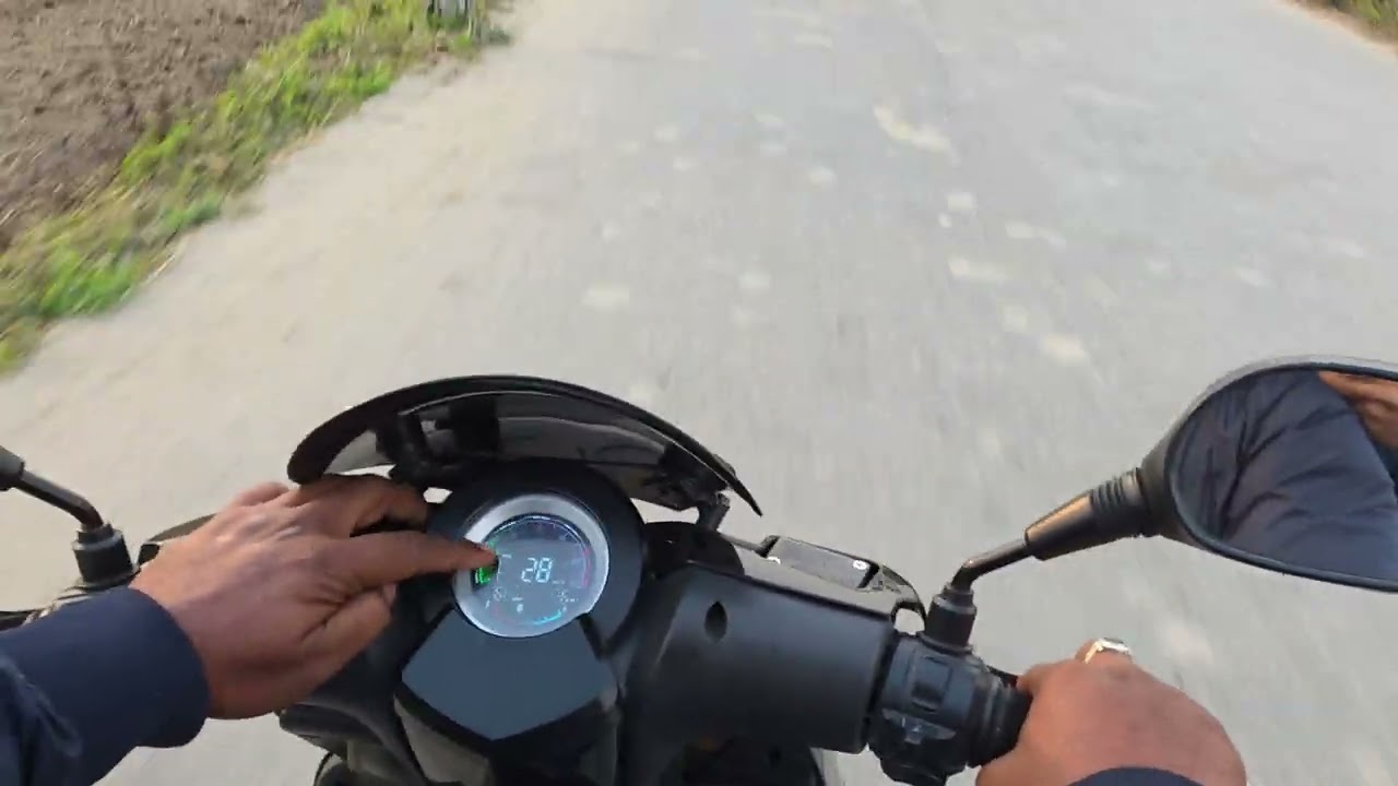 FD Motors|EV Scooter with new odometer and range test panchayan location,