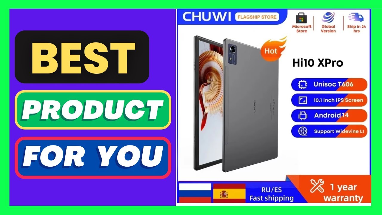 CHUWI Hi10X Pro Tablet 4G LTE Android 14  Widevine L1 10.1" IPS Core