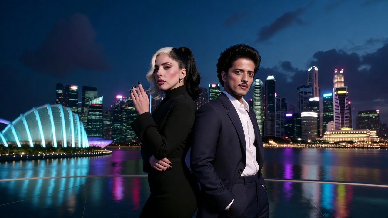 Bruno Mars & Lady Gaga - The Day We Almost Stayed | Sapphire Aura | Romantic Pop Duet 