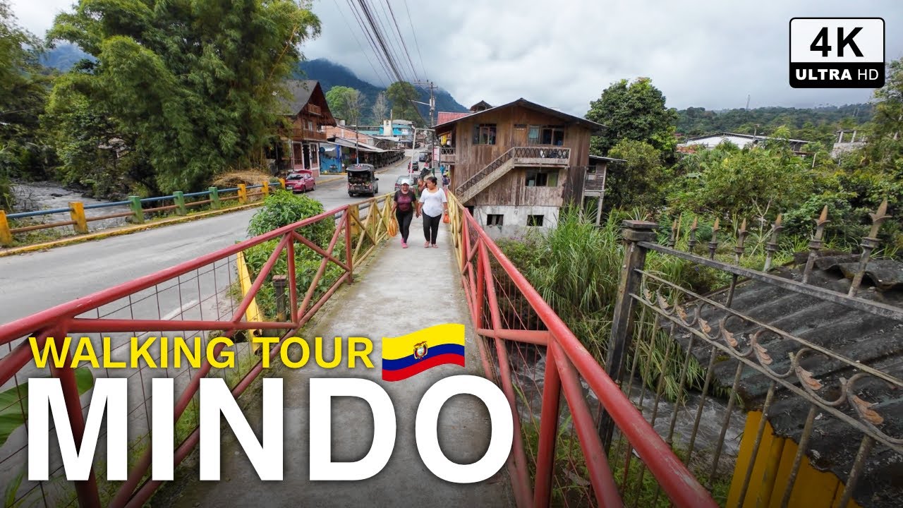 🇪🇨 This is Mindo Ecuador | Real Life Walking Tour 4K