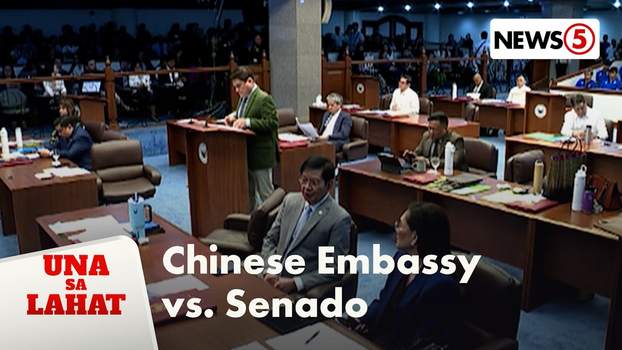 Chinese Embassy, muling bumanat sa ilang senador | Una Sa Lahat