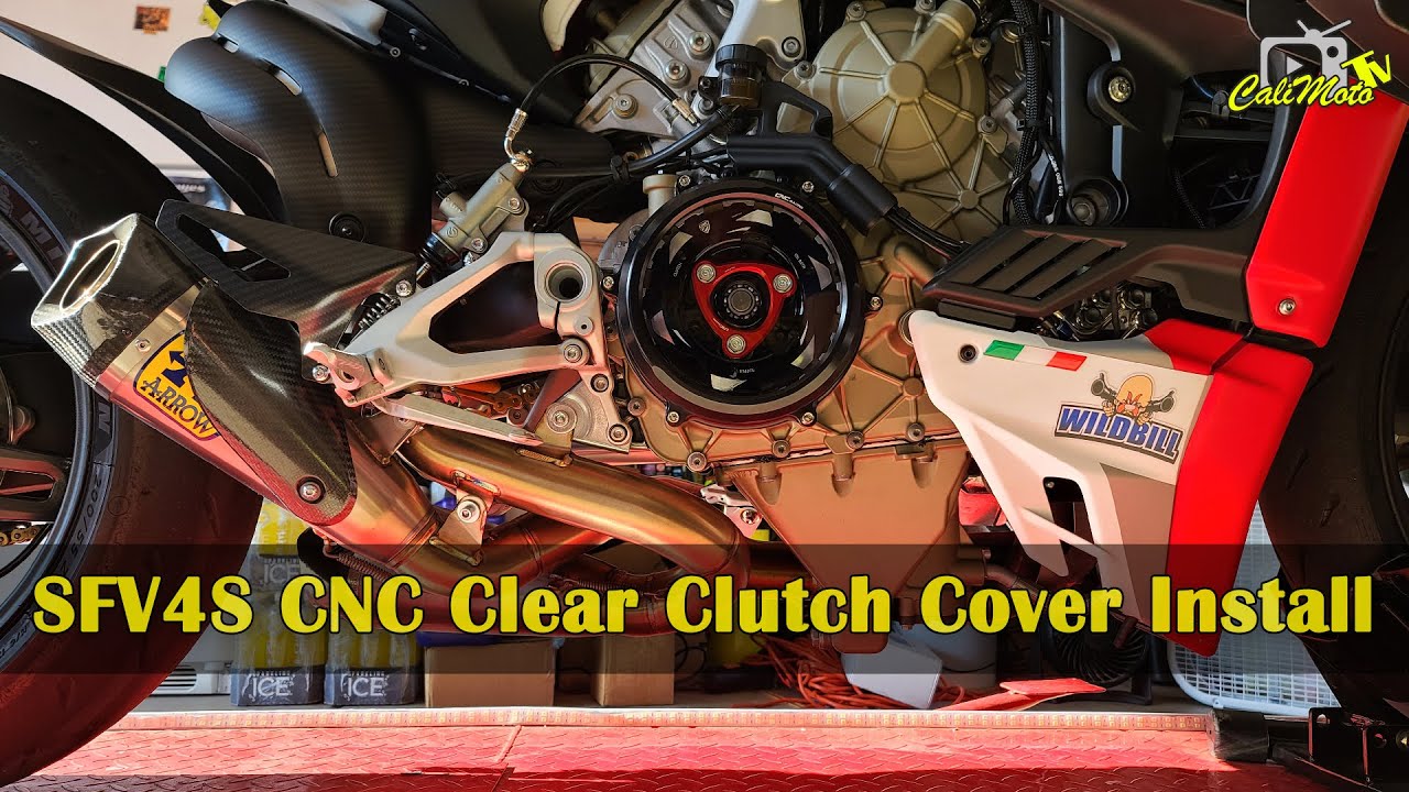 Ducati Streetfighter V4 S | CNC Racing Clear Clutch Cover Window Install