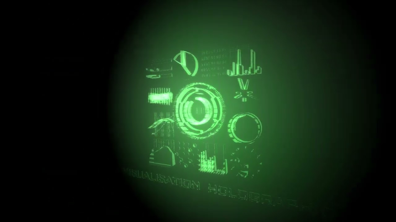 3D Holographic Data Visualization | Made with BluffTitler