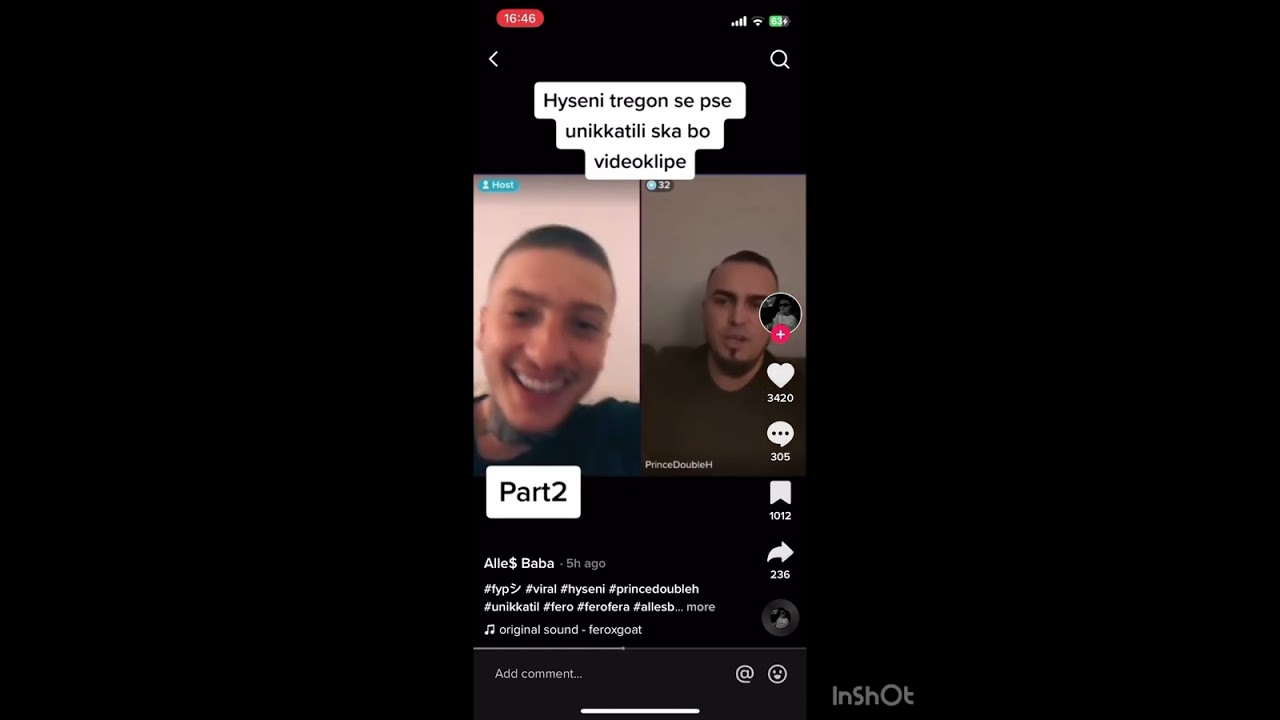 #fero #unikatil #hyseni                          Fero ft Hyseni flasin per Unikatil live ne Tik Tok