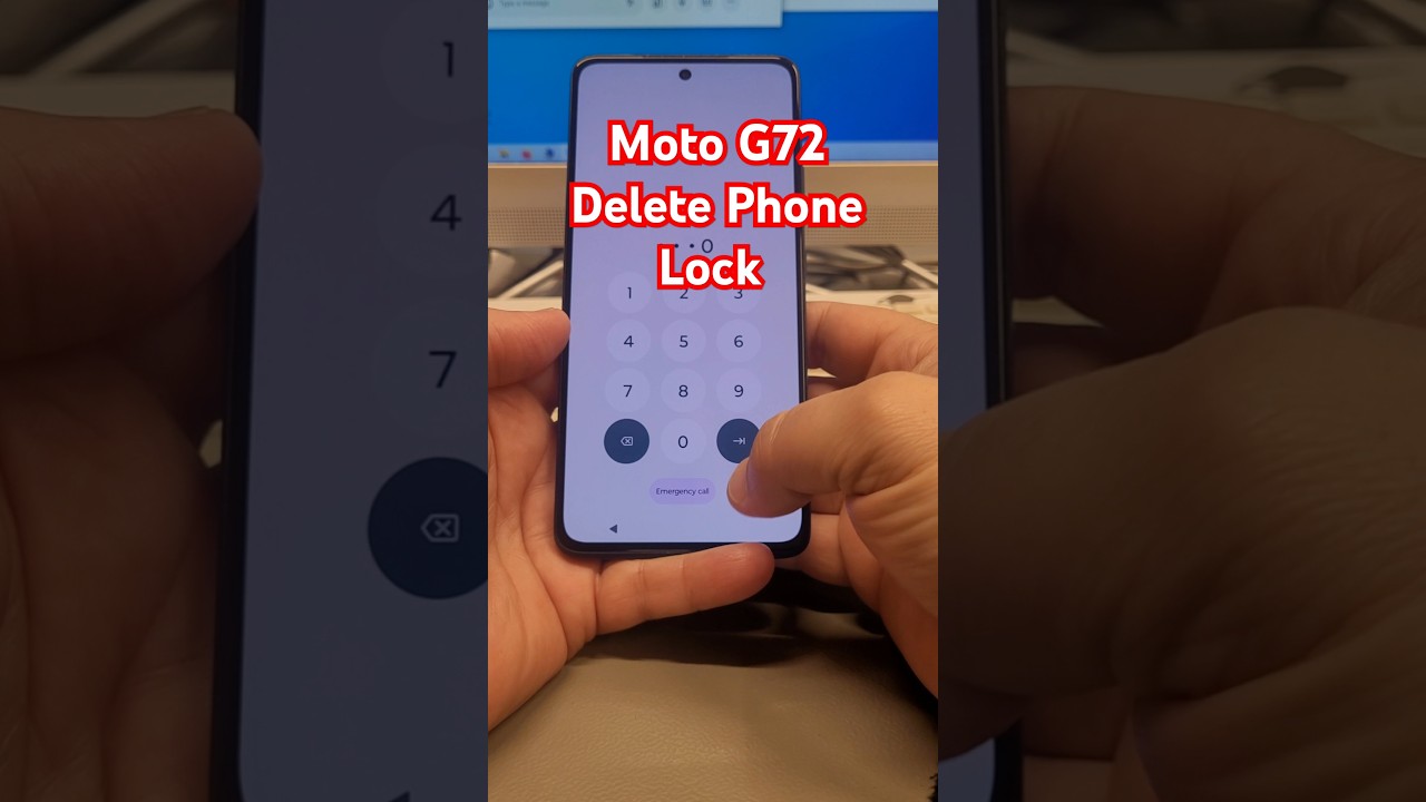 Motorola Moto G72  (XT2255), Delete Pin, Pattern, Password Lock.