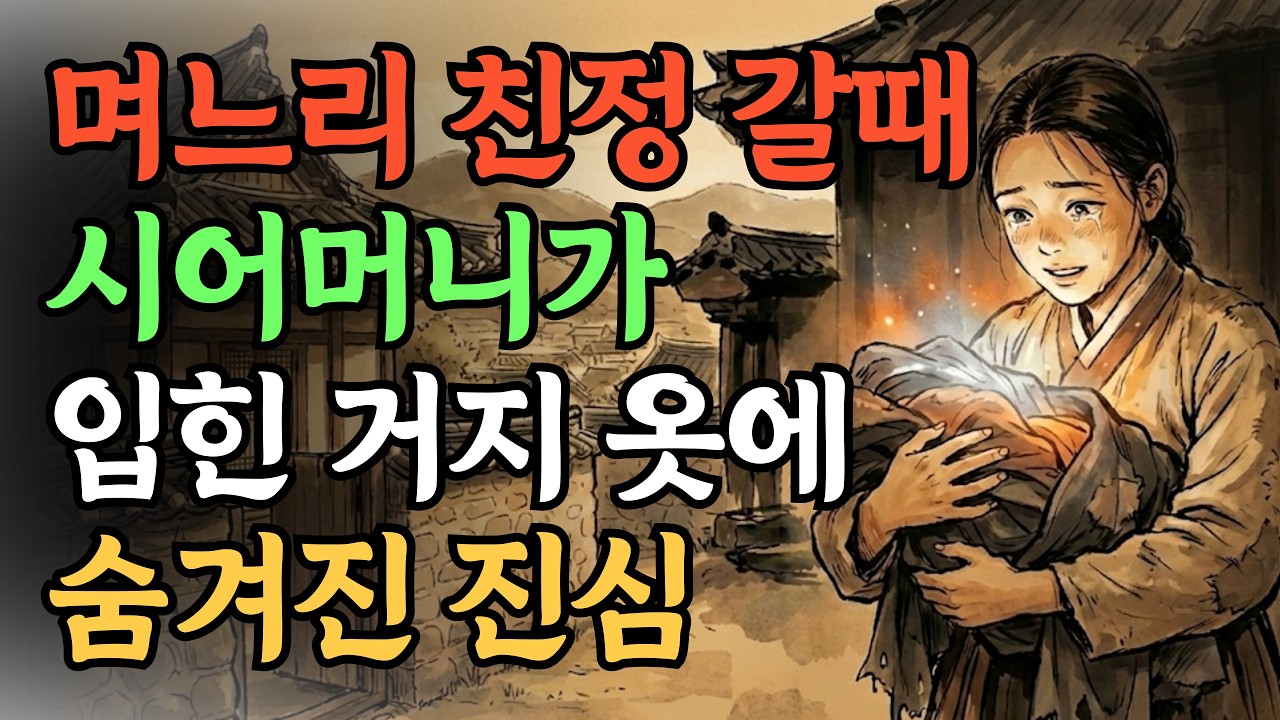 시집살이 3년, 친정 가는 며느리에게 '거지 누더기' 입혀 보낸 시어머니의 소름 돋는 큰 뜻 l 오디오북 수면동화 야담 민담 옛날이야기