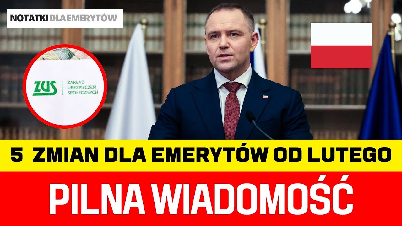 🚨 Uwaga, emeryci! Od LUTEGO 2026: 5 ważnych zmian emerytalnych – czy wiecie o nich wszystkich?
