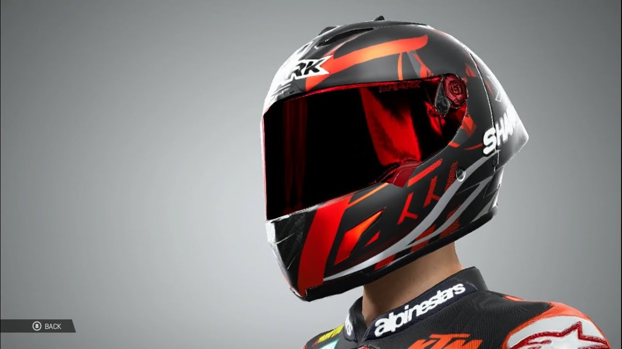 MotoGP 19 : Shark Helmet Red Iridium Visor Mod