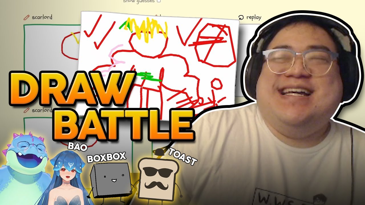 My life or death draw battle... (ft. Vtubers Toast, Bao, and BoxBox)