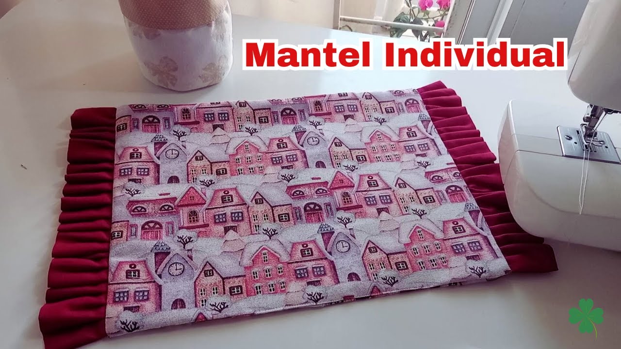 Haz tus propios Manteles Individuales Navideños 🍒 Muy fácil