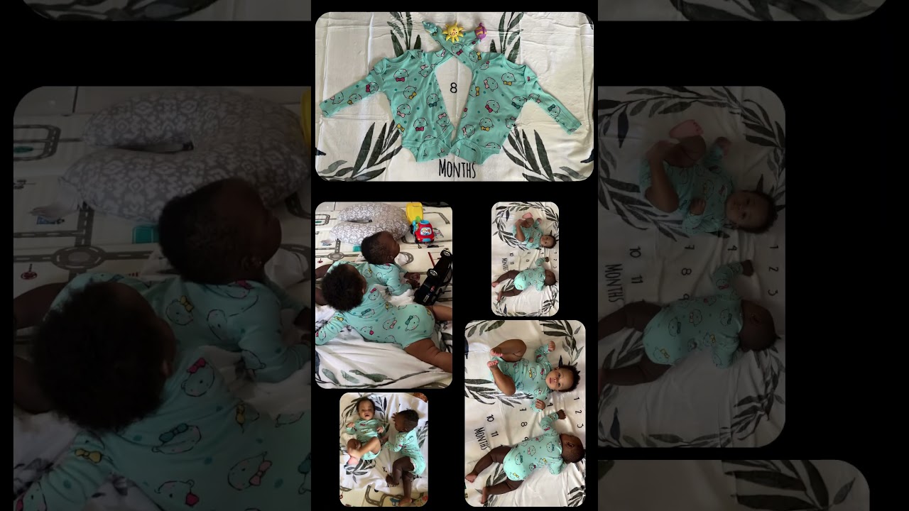 Happy 8 months babies #fraternaltwin #babygirl #multiplebirth #babies#momlife #twinsisters