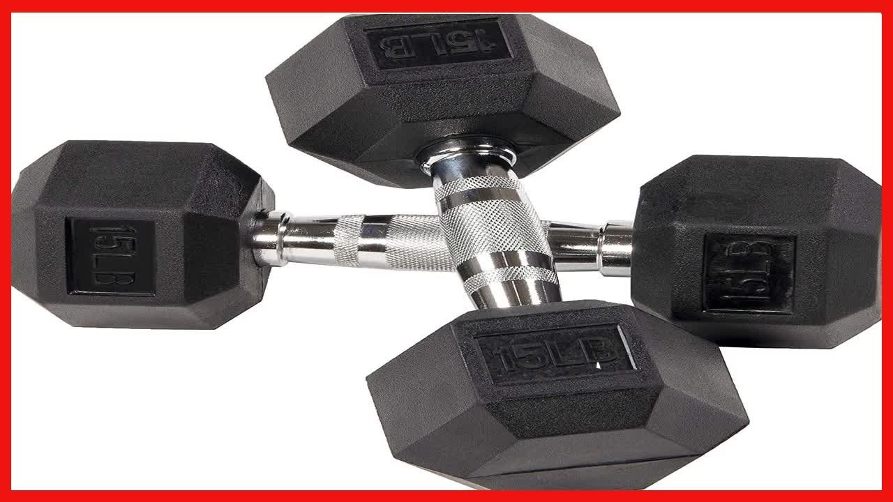 Get Stronger at Home with Durable 15 lb Dumbbells – No Rolling, No Hassle