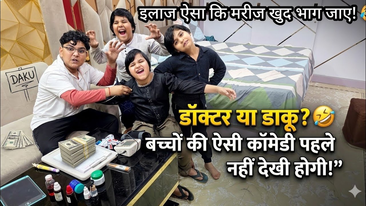 छोटा डॉक्टर और टेढ़ा मरीज! 😂 बच्चों की ऐसी कॉमेडी कभी नहीं देखी होगी!