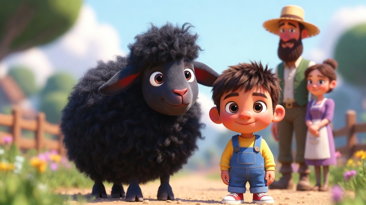 🐑 Baa Baa Black Sheep! 🎒 A Fluffy Pixar-Style Adventure! ✨ by ZippyZobbo