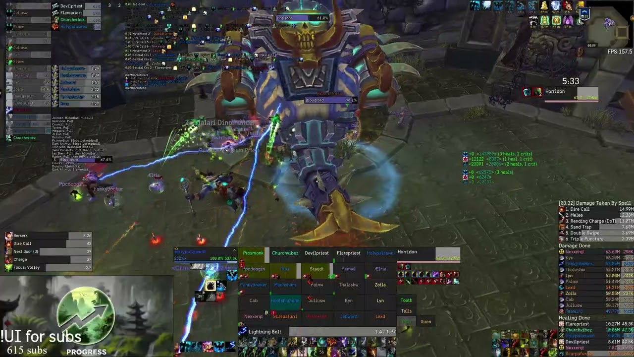 Throne of Thunder full race run ＜Progress＞- Classic MOP - Resto Shaman POV
