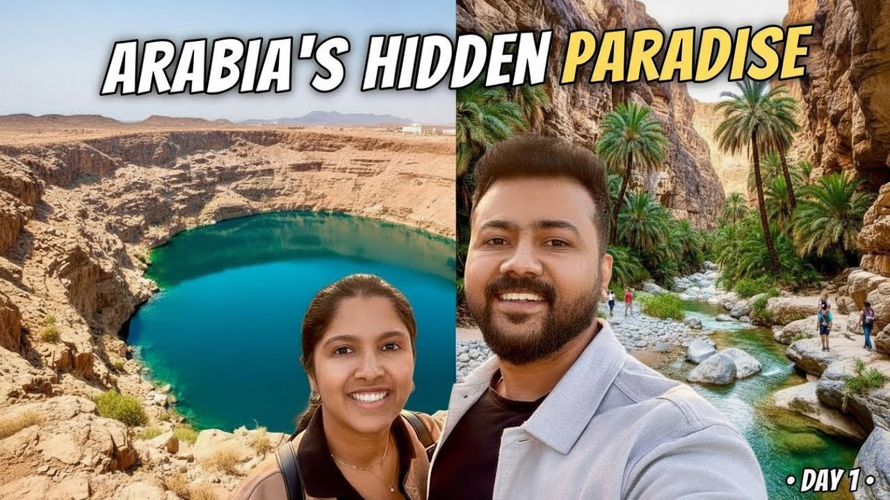 Day 1 in Oman Travel Vlog | Part 1 – Exploring Wadi Shab & Bimmah Sinkhole