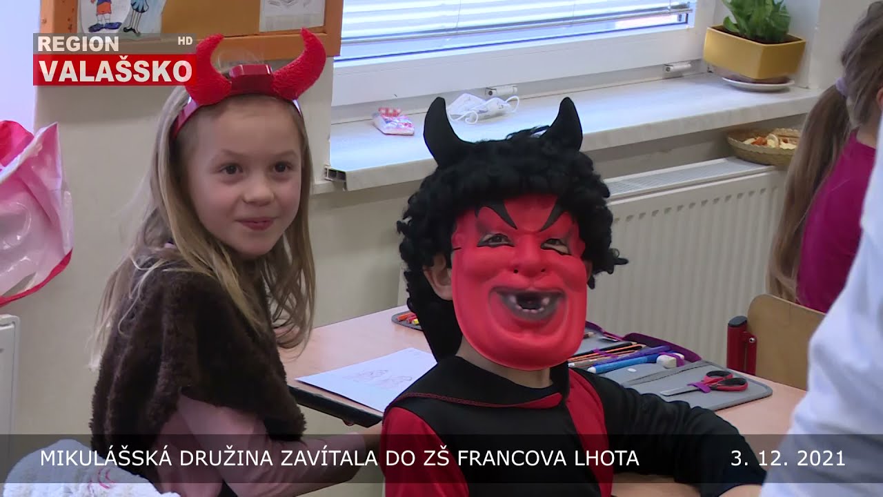 Mikulášská družina zavítala do Základní školy Francova Lhota