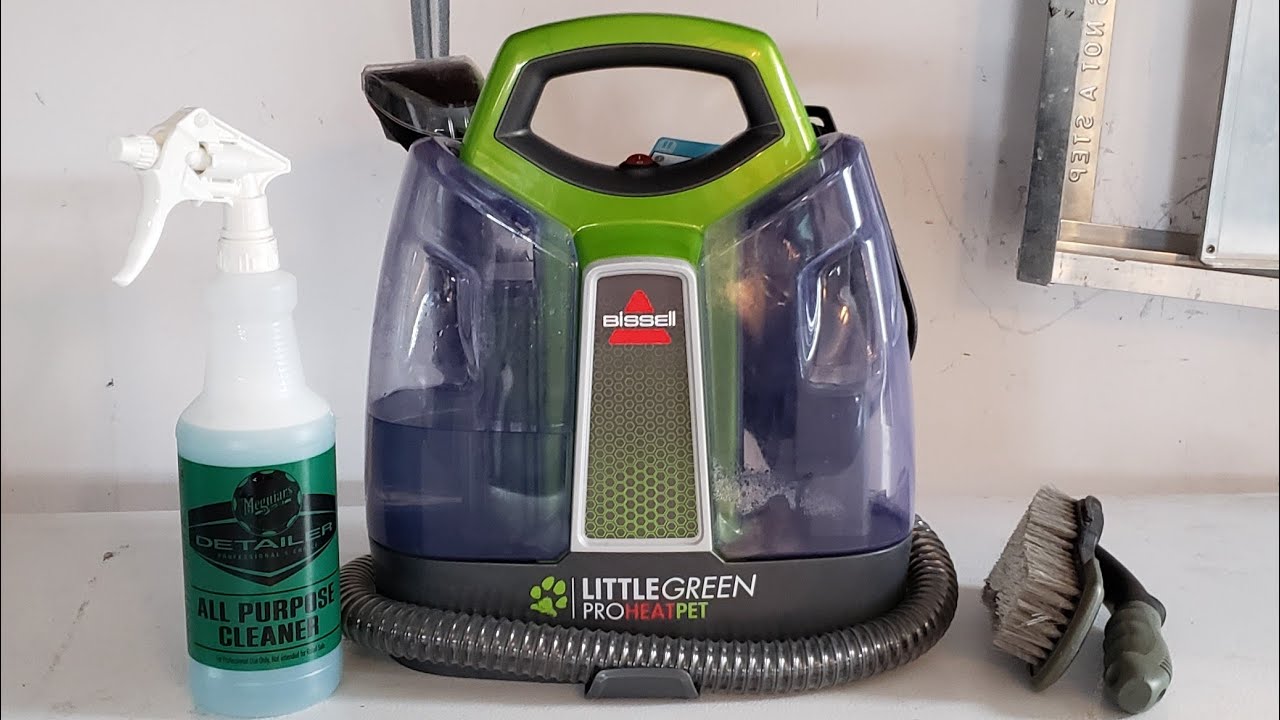 Cleaning Very Dirty Chairs With The Bissel Little Green Proheat Pet (major before and after)