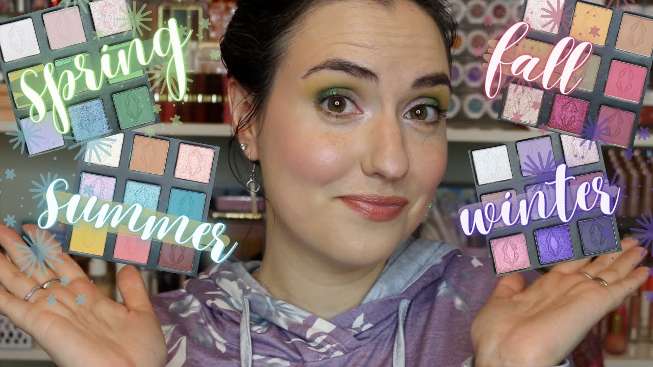 Custom Lethal Cosmetics Palettes Inspired by Spring, Summer, Fall + Winter | Swatches + Tutorial