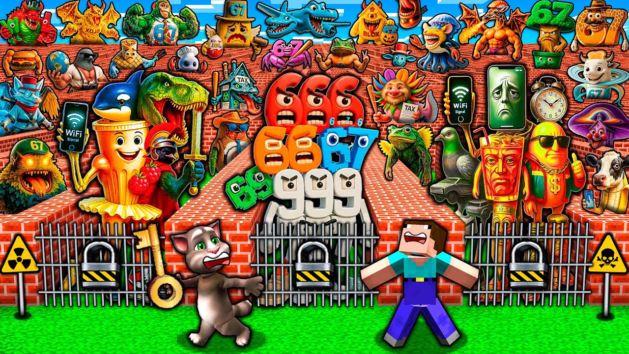 SURVIVAL in MEGA MAZE with ARMY of 1000 ITALIAN MEMES - SEA MONSTERS - MINECRAFT Animation Gameplay