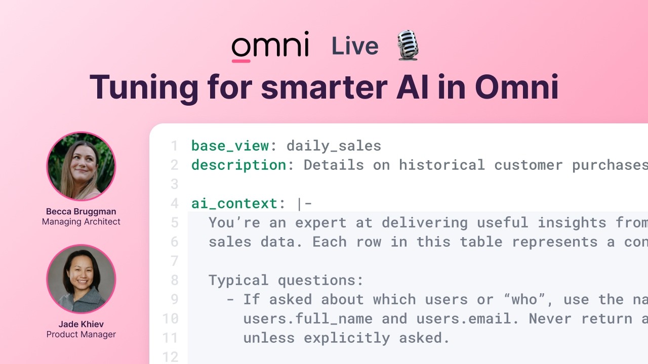 Webinar: Tuning for smarter AI in Omni