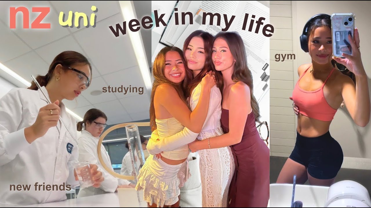 nz uni week in my life | going to the gym, making new friends, studying!