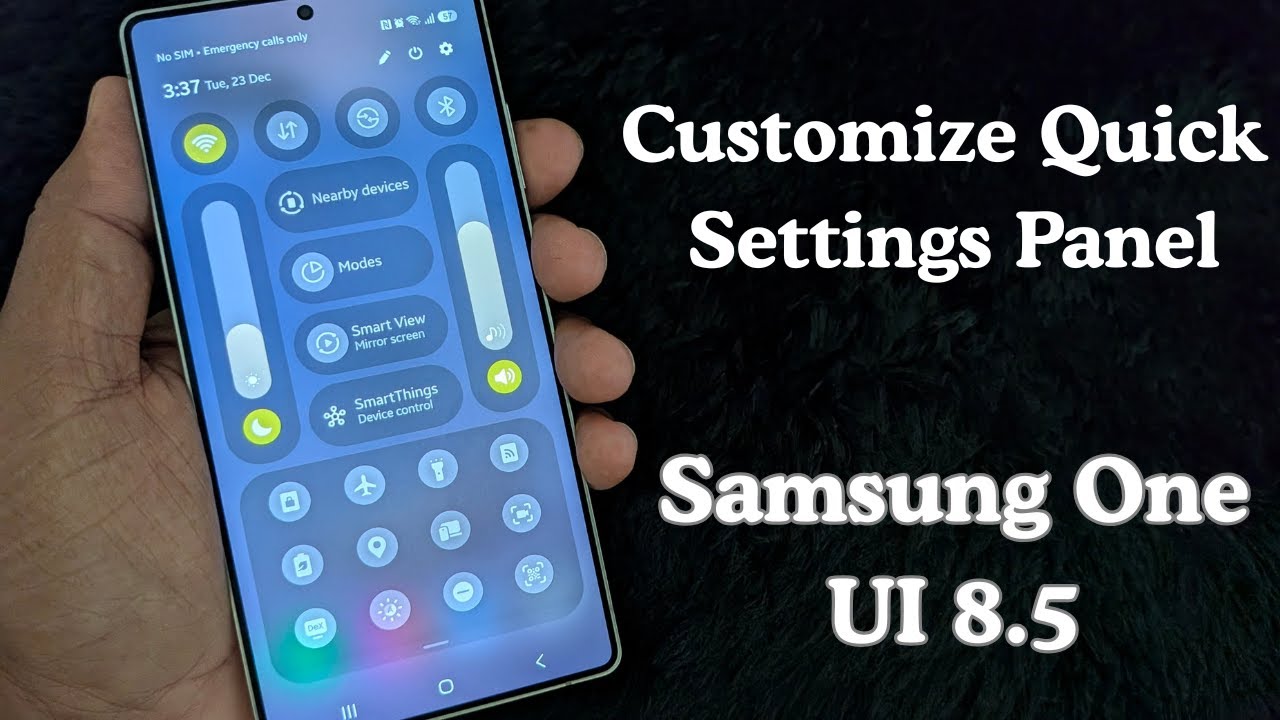 How to Customize Quick Settings Panel in Samsung One UI 8.5