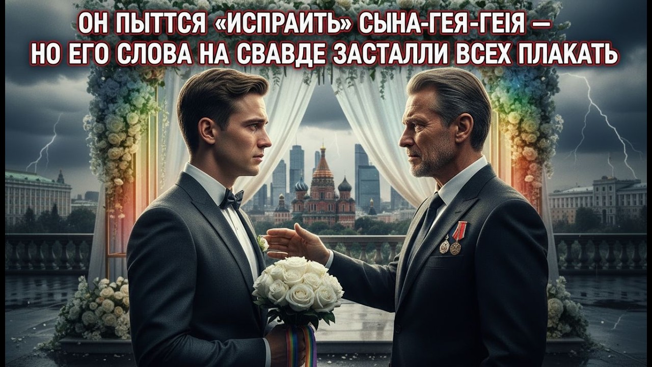 ОН ПЫТАЛСЯ «ИСПРАВИТЬ» СЫНА-ГЕЯ — НО ЕГО СЛОВА НА СВАДЬБЕ ЗАСТАВИЛИ ВСЕХ ПЛАКАТЬ