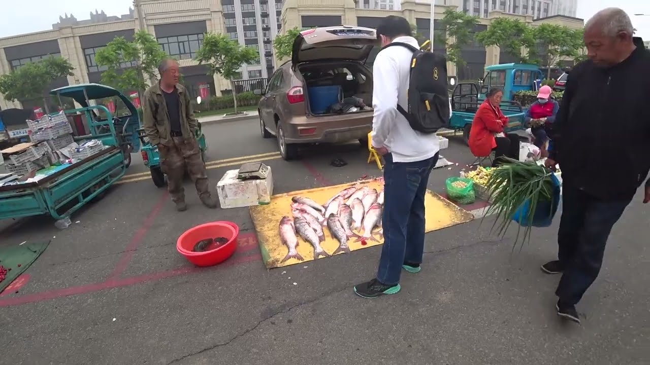 중국 연변 훈춘시 아침시장 (珲春环亚早市场) (Morning Market,Hunchun City,China)