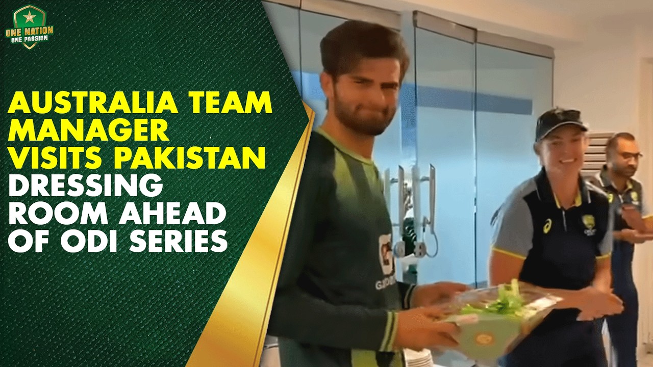 Australia Team Manager Visits Pakistan Dressing Room Ahead of ODI Series | Eid Greetings Exchanged