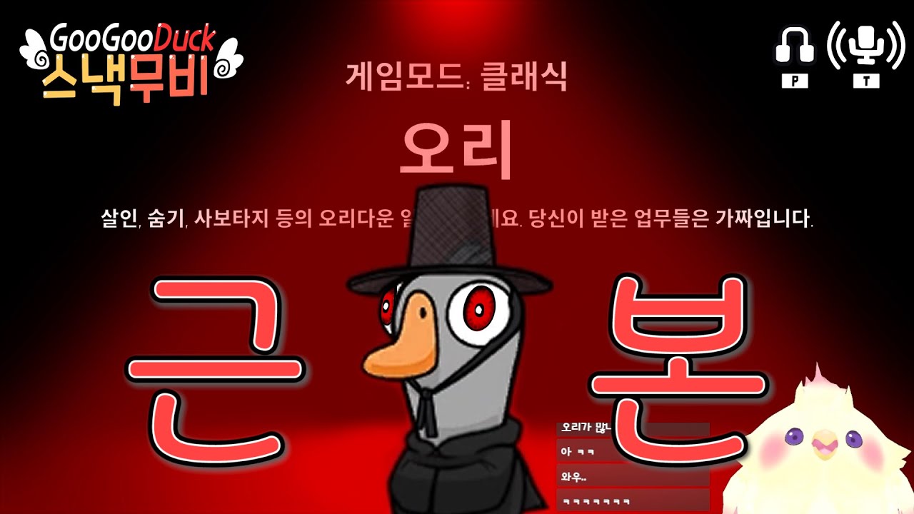 능력이 없는 근본 오리지널 오리 |바보새