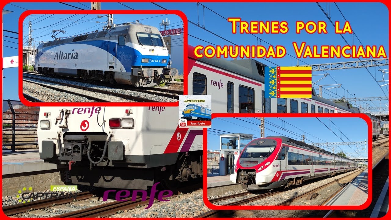Trenes en España, Trenes por la comunidad Valenciana