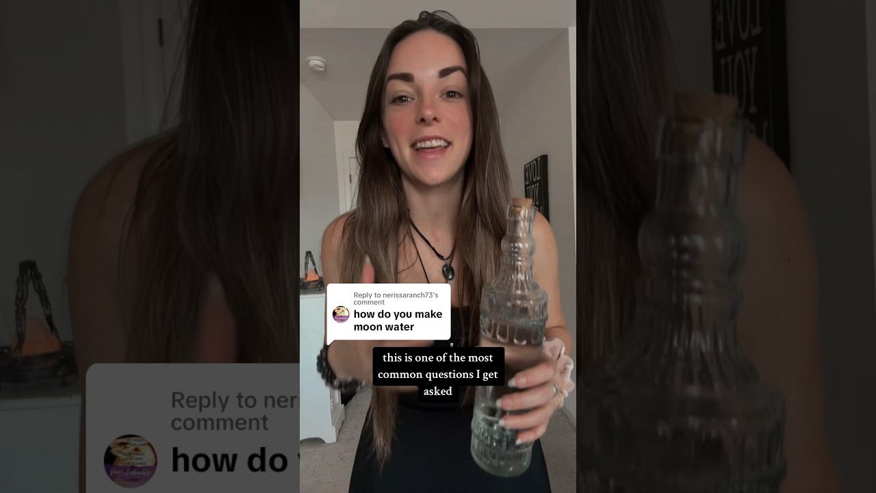 ✨ how to make moon water ✨ #moonwater #witchtok #lightworkers #spirituality