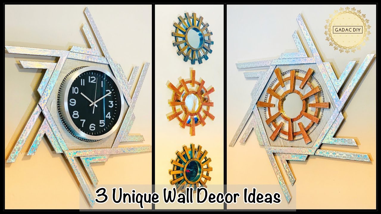 3 Amazing Wall Decor Ideas| gadac diy| Unique wall decoration ideas| wall hanging craft ideas| diy