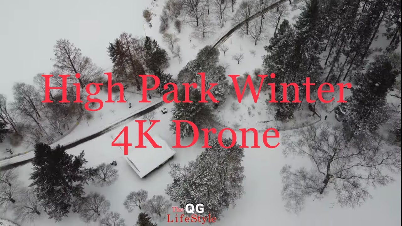 Winter Wonderland: High Park Toronto Drone Tour (4K) #HighParkToronto #WinterInToronto