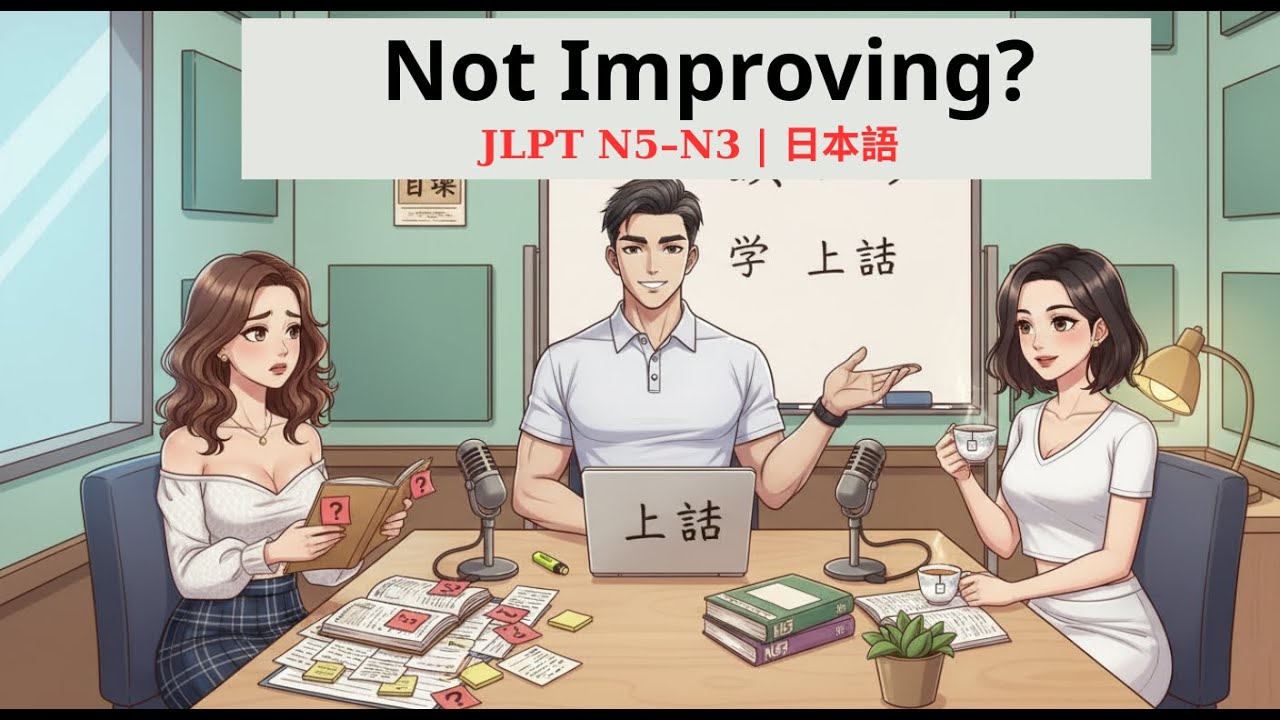 Why Your Japanese Isn’t Improving? | 日本語が上達しない理由 | Japanese Daily Podcast (JLPT N5–N3)