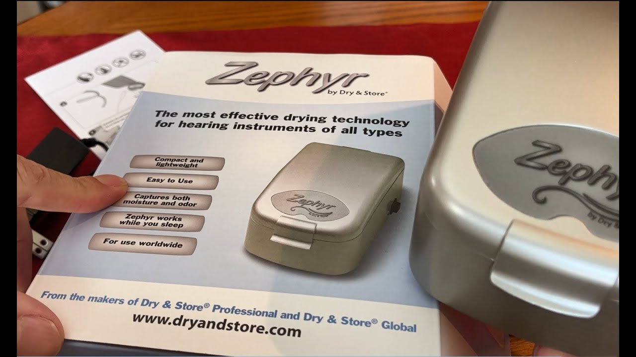 Dry & Store Zephyr Dryer for Cochlear Implant Processor, Battery, and Coil. Unboxing Opening.