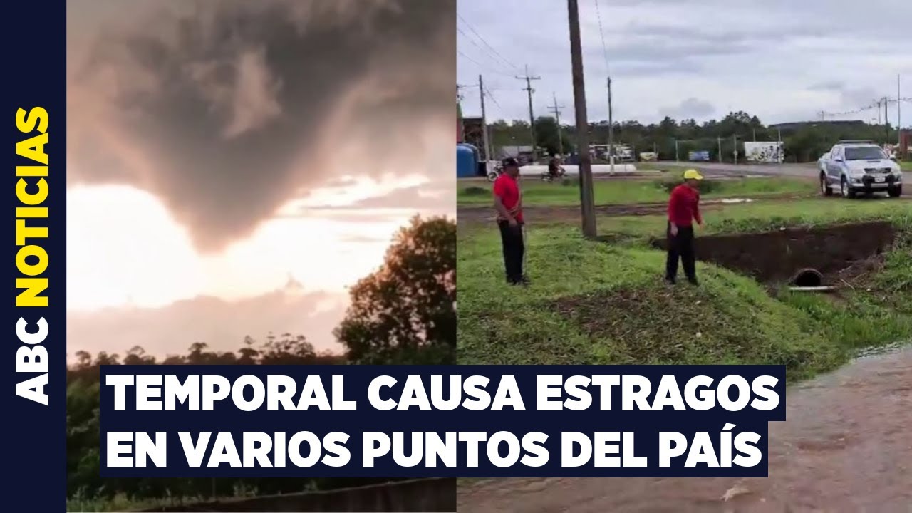 Reportan tornado en Alto Paraná y la desaparición de una adolescente en Itapúa