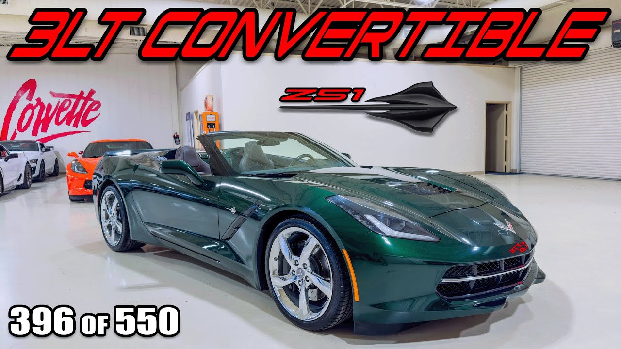 Corvette Corvette Stingray C7 2014 года выпуска, цвет Lime Rock Green, в Corvette World!