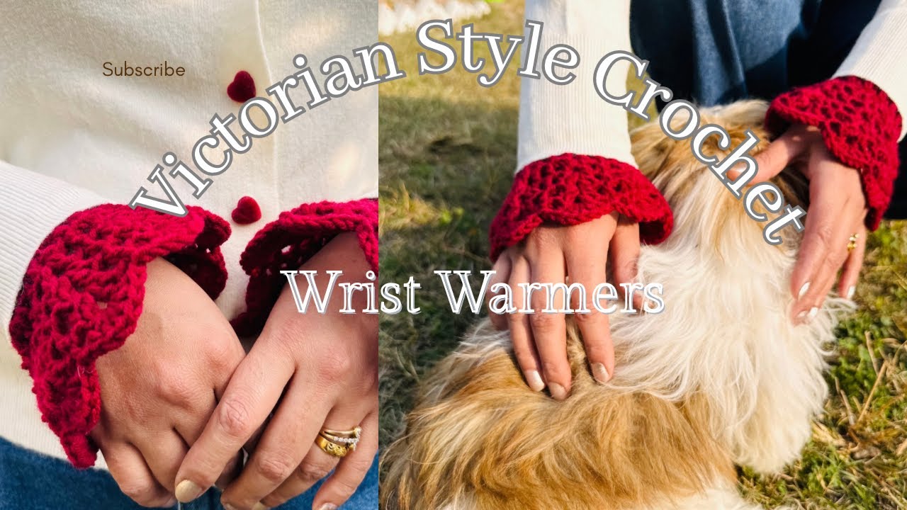Victorian Lace Wrist Warmers-Beginners Tutorial 