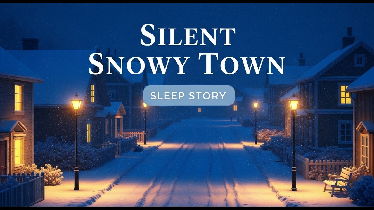 Worst SNOW DAY EVER Walking through a Frozen Town #sleep #deep #calm #bedtime #storytime #night